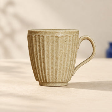 Speckled Fluted Ceramic Mug