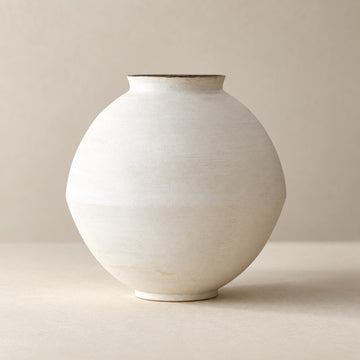 Ivory Wabi-Sabi Ceramic Vase