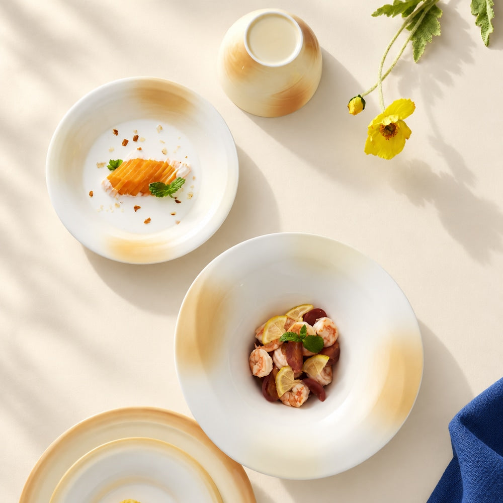 Honey-Glaze Ceramic Tableware