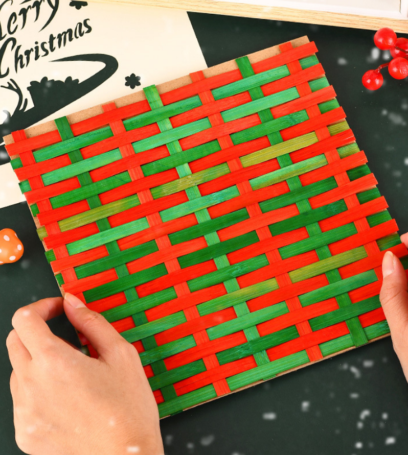 Christmas Bamboo Weaving Art DIY Kit